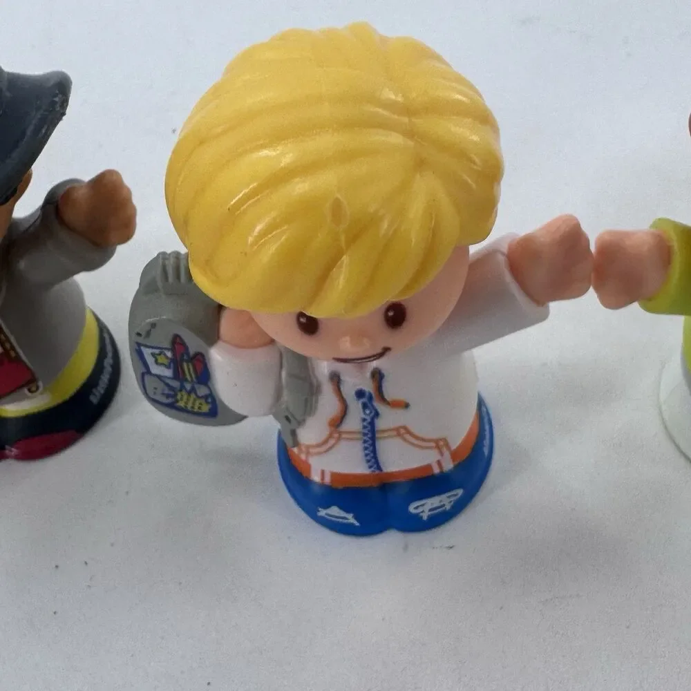 Lot of 6 Little People Figures Various Characters Careers Fireman Doctor